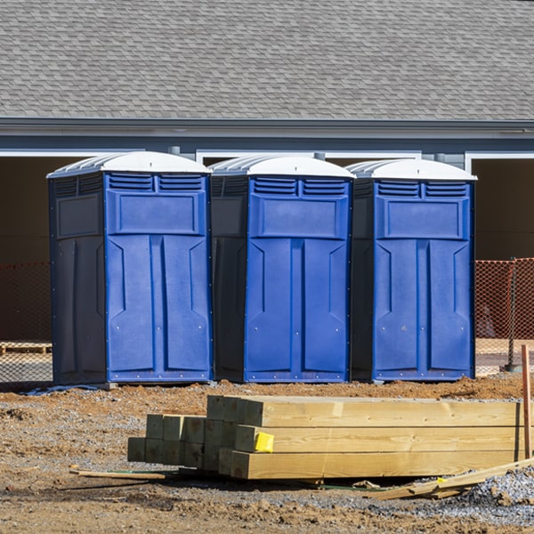 how do you dispose of waste after the porta potties have been emptied in Lilly